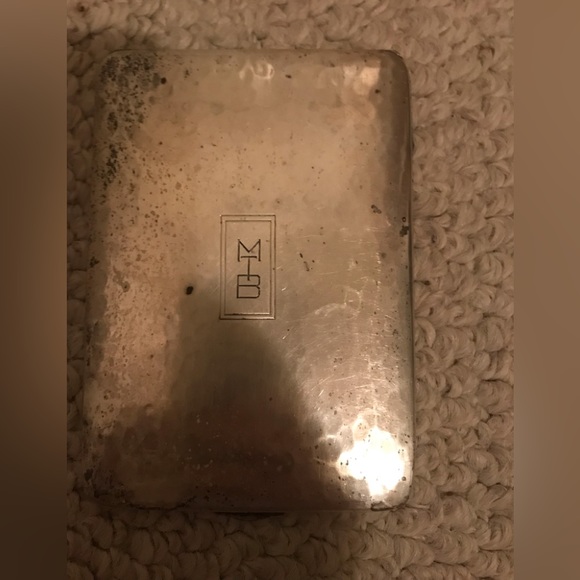 Vintage Sterling cigarette case Napier Sterling engraved Xmas 1940 - Picture 6 of 6